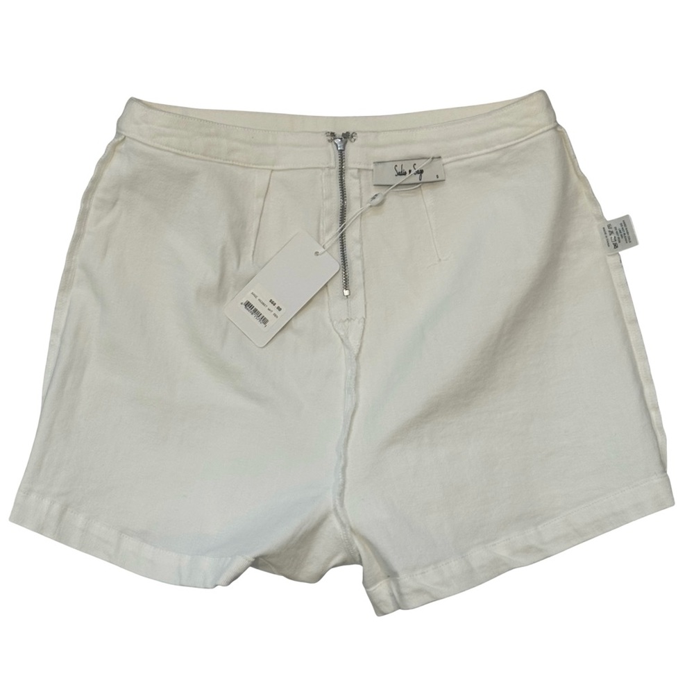Sadie & Sage NWT White Denim Skort Mini Skirt Shorts Size S Clean Girl Coastal - Picture 5 of 8